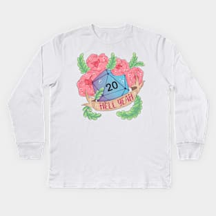 DND natural twenty Kids Long Sleeve T-Shirt